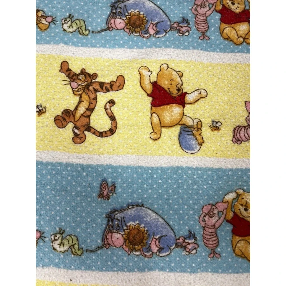 Vintage Y2K Disney Winnie the Pooh Receiving Blanket Tigger Eeyore Piglet